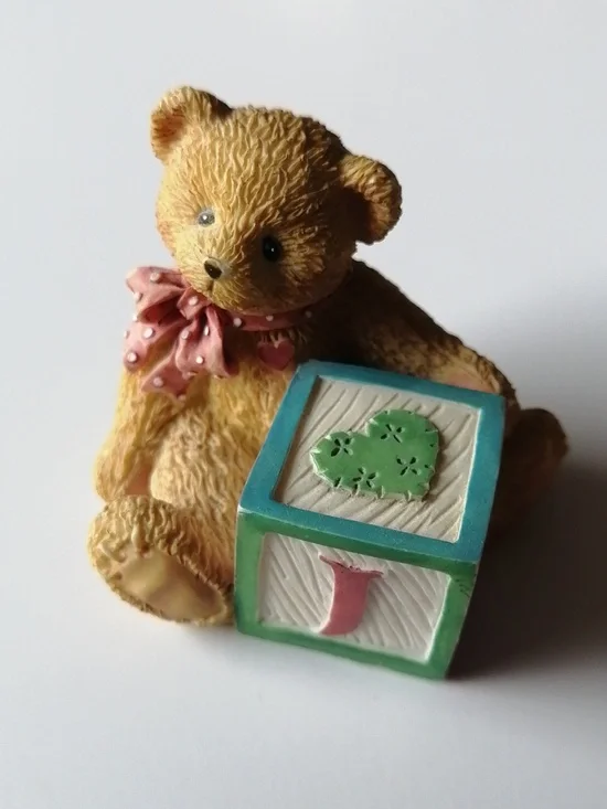 Vintage Cherished Teddies Alphabet Block Figurines (5) - Picture 6 of 11